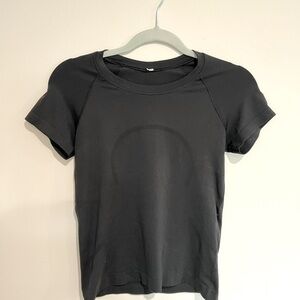 Black Lululemon Crop Tee